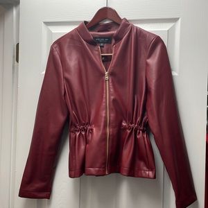 Red leather Marc New York Jacket